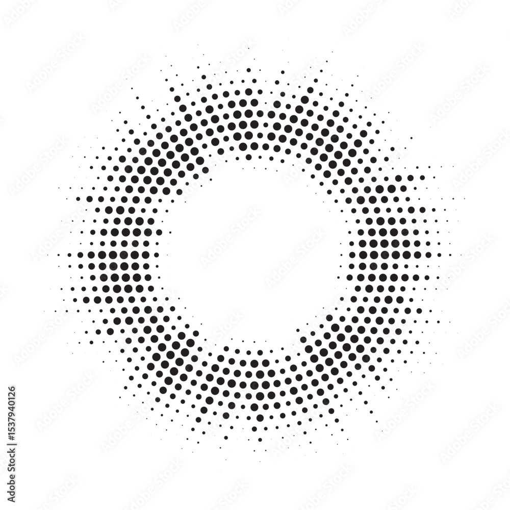 Poster burst halftone light effect. glowing light burst. abstract grunge halftone dots background. vector i