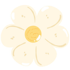 Matcha green tea set flower illustration