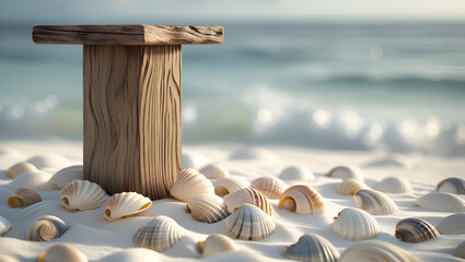 beautiful rustic wooden podium stands pr ai genrative