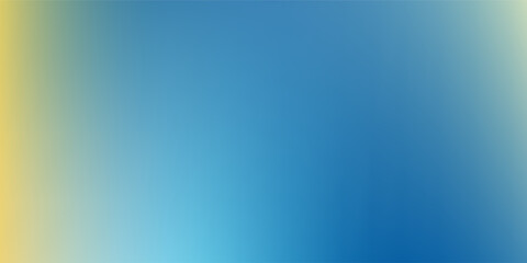 Abstract blurred gradient mesh background in blue and yellow colors of national flag of Ukraine. Poster or banner template. simple good