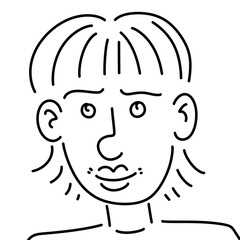 cartoon man icon, illustration of people