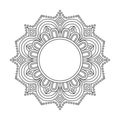 Vintage Floral Ring Mandala