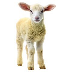 Fototapeta premium Cute Lamb: A Perfect Springtime Photo