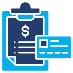 Credit solid color icon