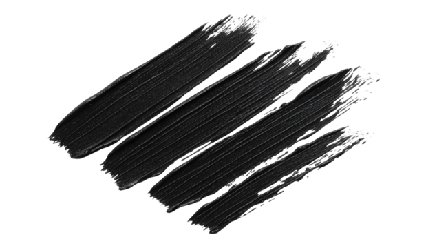 Dark black paint strokes on a black background