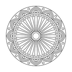 Vintage Swirl Crown Mandala Design