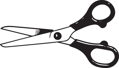 Scissors for cutting flat icon for apps and websites