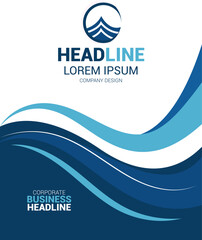 Unique Corporate Book Cover Design Template in A4. Can be adapt to Brochure, Annual Report, Magazine,Poster, Business Presentation, Portfolio, Flyer, Banner, Website.