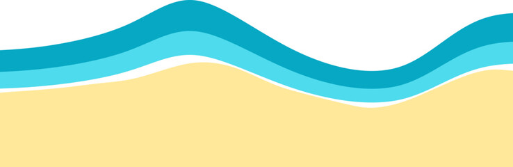 Obraz premium Beach Waves Footer 