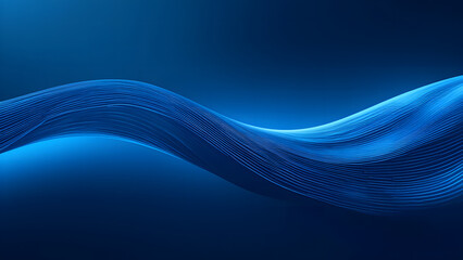 Abstract blue wave pattern with gradient background and flowing lines creating a dynamic design look