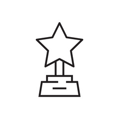 star award on pedestal line