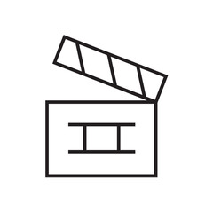 movie clapper board line