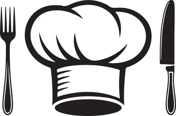 toque de cuisine silhouette vestor design