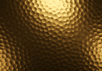 Gold hammered metal texture background with dimples