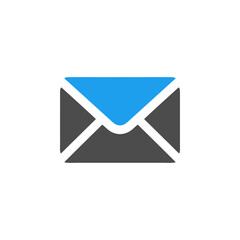 mail icon png email symbol with transparent in black and blue for logo design
