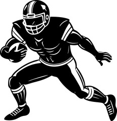 Naklejka premium American Football Player Vector graphics