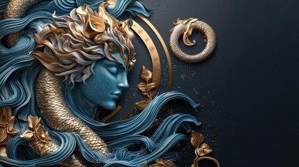 Enchanting Mermaid Swimming Gracefully With