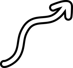 Minimal Arrow Icon Symbol for Direction and Movement