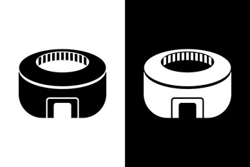 stadium vector icon white background. 