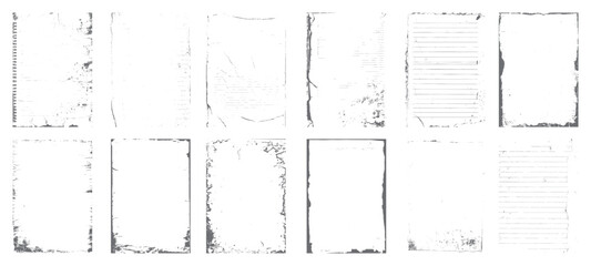 Distorted grunge isolated background. Overlay distress texture effect. Element for social media, poster, brochure, flyers, screen print texture, card, wallpaper, background. Vector illustrator.