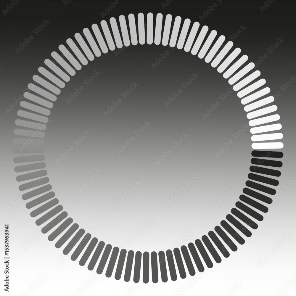 Poster circular loading bar. progress status indicator. gradient ring symbol. vector interface element.