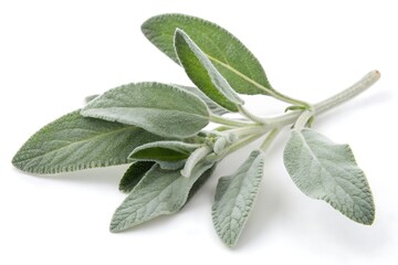 Obraz premium Leafy green herb with a white stem