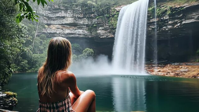 Exploring Belmore Falls in Morton National Park, Australia, with stunning water cascading into a serene pool, Morton National Park in Australia Belmore falls in Southern Highlands