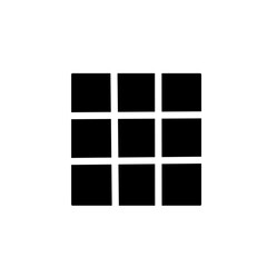 black square grid bar