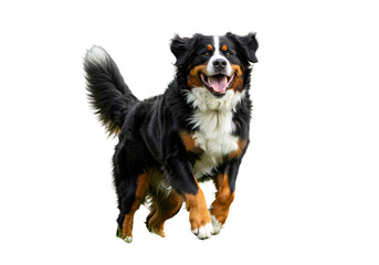 Fototapeta premium Bernese Mountain Dog: Stunning Canine Photography - Purebred Dog Breed on white background