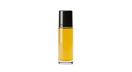 Essential oil roller bottle isolated on transparent background  