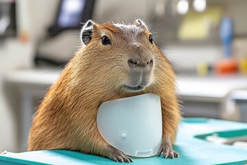 Capybara in a Laboratory Setting