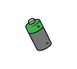 Battery icon isolated on white background. Charge symbol logo. Vector graphic design