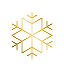 goldene Schneeflocke