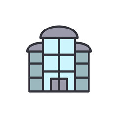 Illustration Of A Modern Building With A Unique Architectural Style