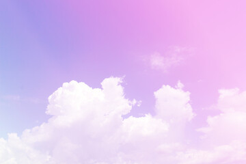 Fototapeta premium Sky and clouds in pastel tones.