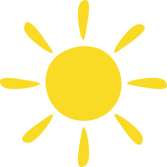 Summer Sun Hand Drawn