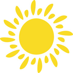 Summer Sun Hand Drawn