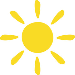 Summer Sun Hand Drawn