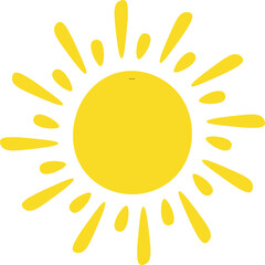 Summer Sun Hand Drawn