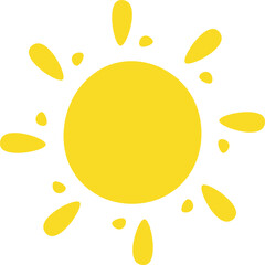 Summer Sun Hand Drawn