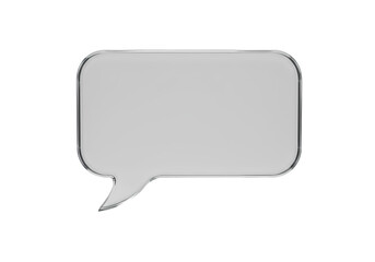 Blank Speech Bubble: Communication Icon,  Chat Design Element on white background