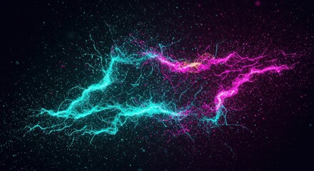 Abstract electric energy visualization
