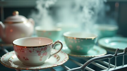 cup of tea and teapot