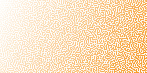 Fototapeta premium Abstract Turing organic wallpaper background. Turing reaction diffusion monochrome seamless pattern with chaotic motion. Organic lines in Memphis. Linear design with biological shapes.