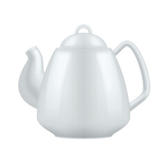 Ceramic teapot displayed on a clean white background showcasing a minimalist design and elegant form suitable for tea lovers