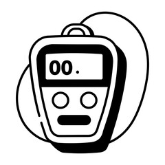 Obraz premium A drawing style icon showing umpire counter 