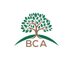 Initial BCA Letter Linked Logo for business and company identity. Modern BCA Letter Logo Vector Template with modern trendy golden logo.

