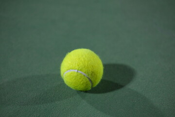 tennis ball on the court