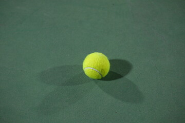 tennis ball on the court