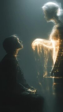 Spectral Figure Guiding Person.